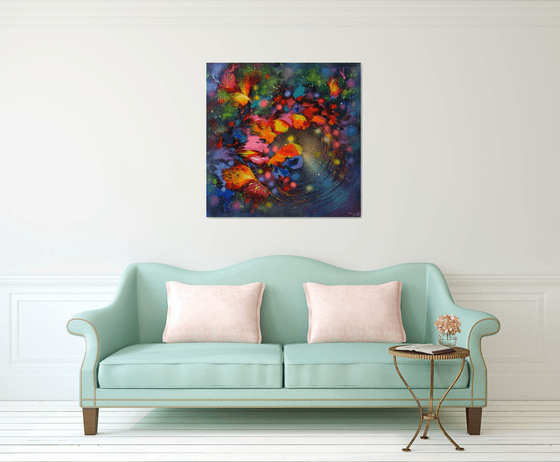 "Evening Flower Dance" Large Painting