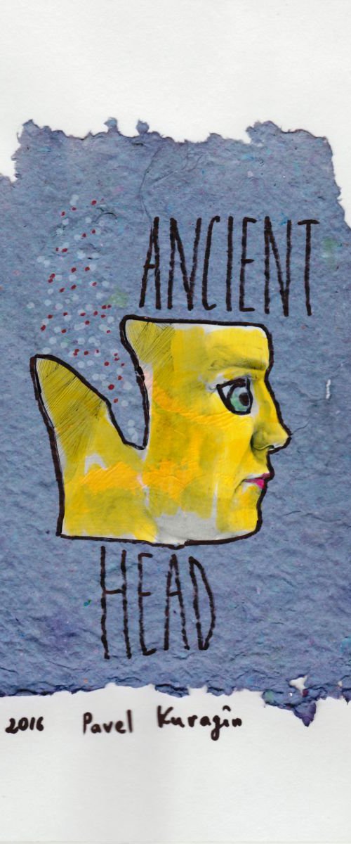 Ancient head by Pavel Kuragin