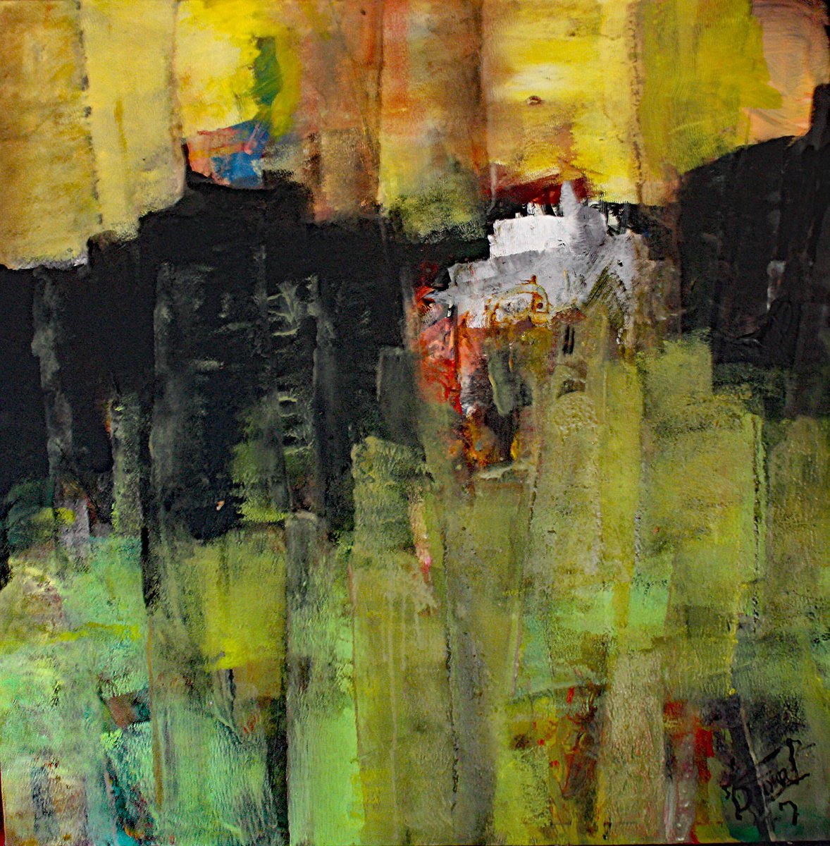 Dans Les Alpes By Jacques Donneaud, 31 X 31, Artwork For Sale On Artfinder