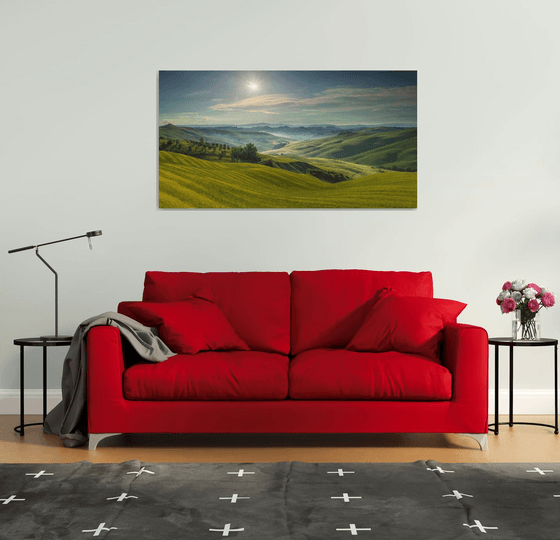 Harmony of Light - Sunrise in Tuscany - Landscape Art Photo