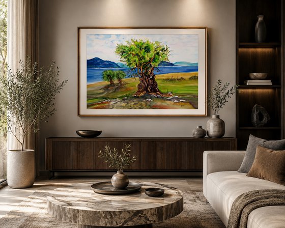 Olive Tree by the Sea