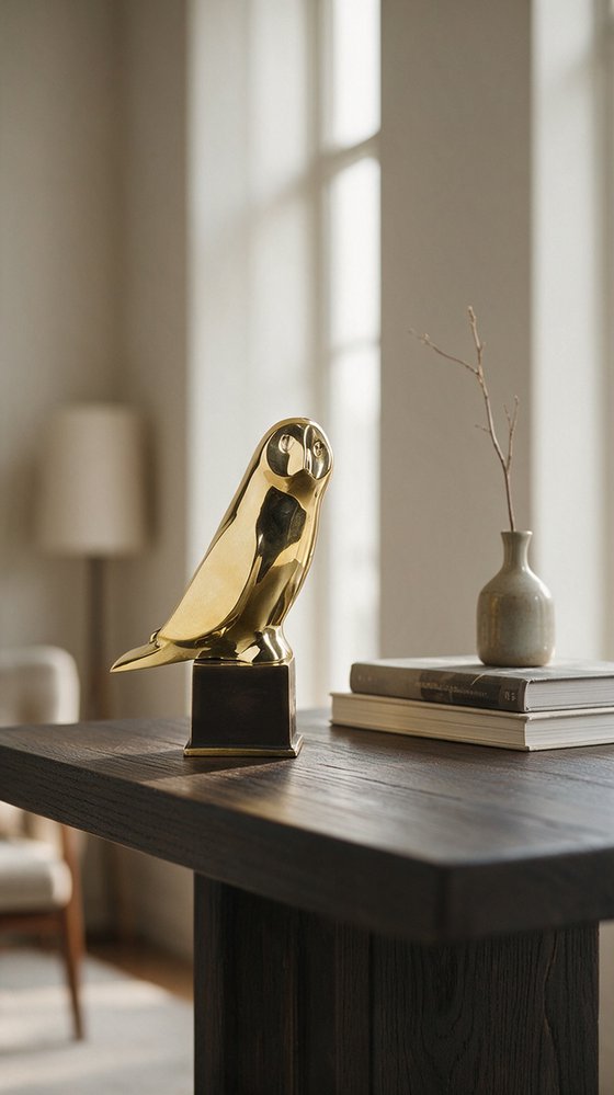 "Owl" art deco sculpture