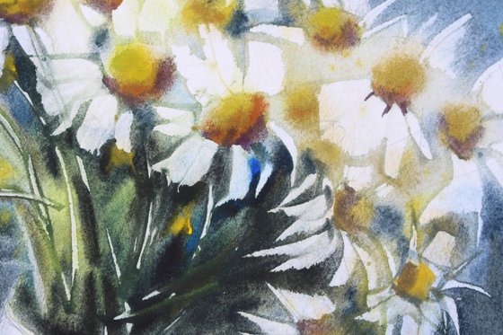 Daisies in a vase