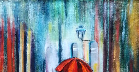 Girl with an umbrella