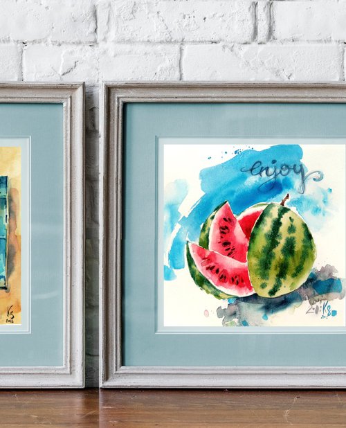 Diptych ‘Summer in Provence’ by Ksenia Selianko