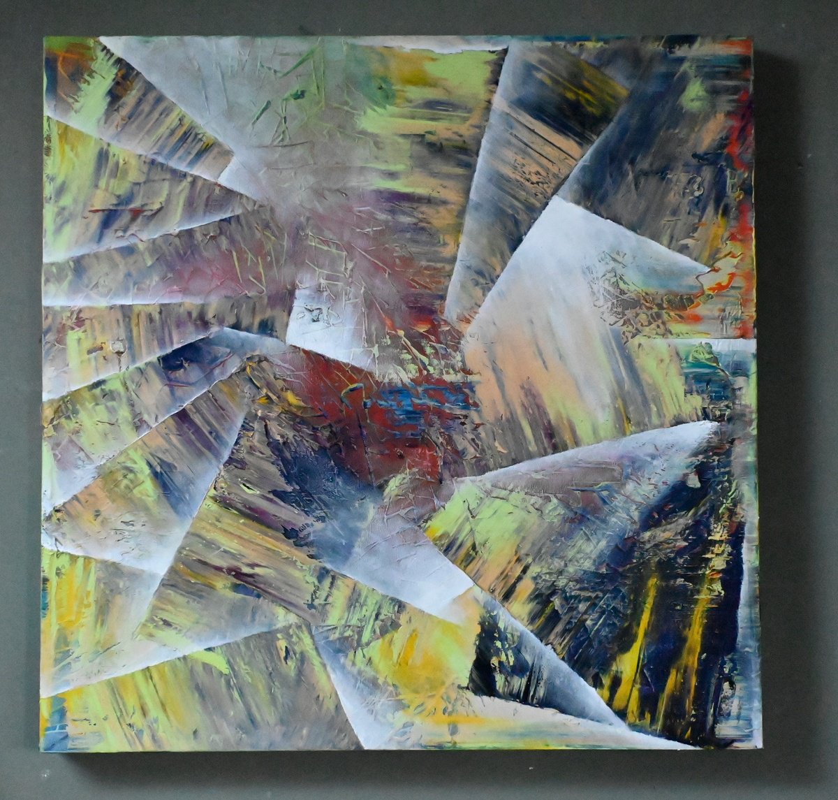 Geometric Painting , Mirum By Giuseppe Pastore, 28 X 28, Artwork For Sale On Artfinder