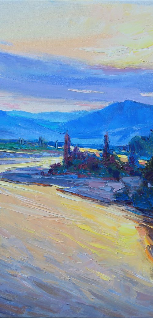 "Sunrise by the river" by Alisa Onipchenko-Cherniakovska