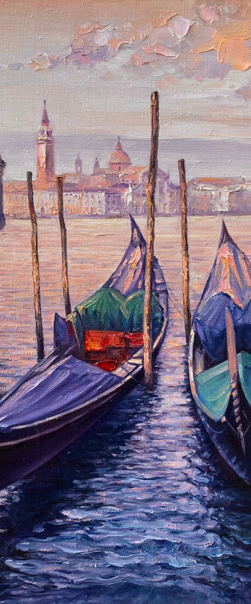 "Morning in Venice"original oil painting by Artem Grunyka