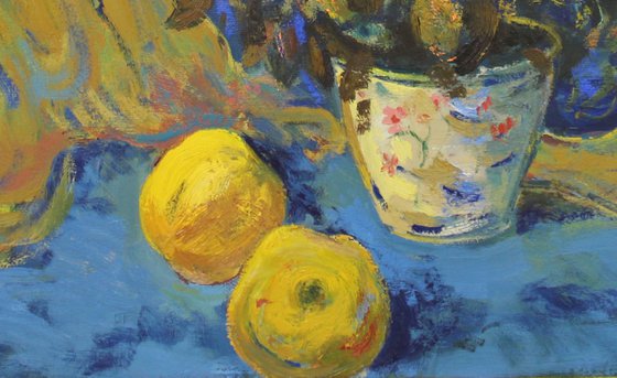 Still Life in Blue - One of Kind