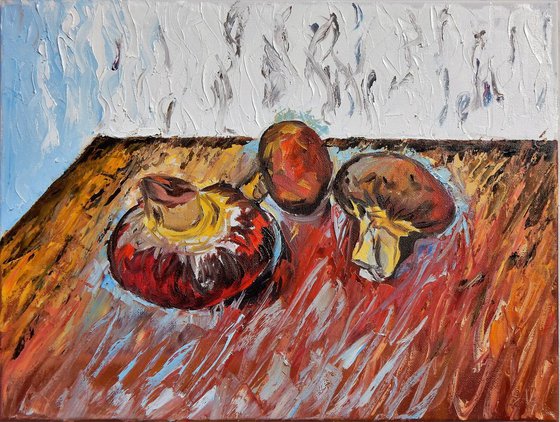 Mushrooms. Still life. 30x40cm