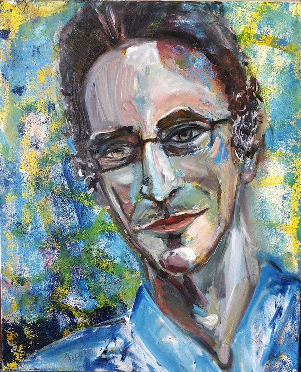 Abstract Portrait Male Figurative Oil Painting P Artfinder