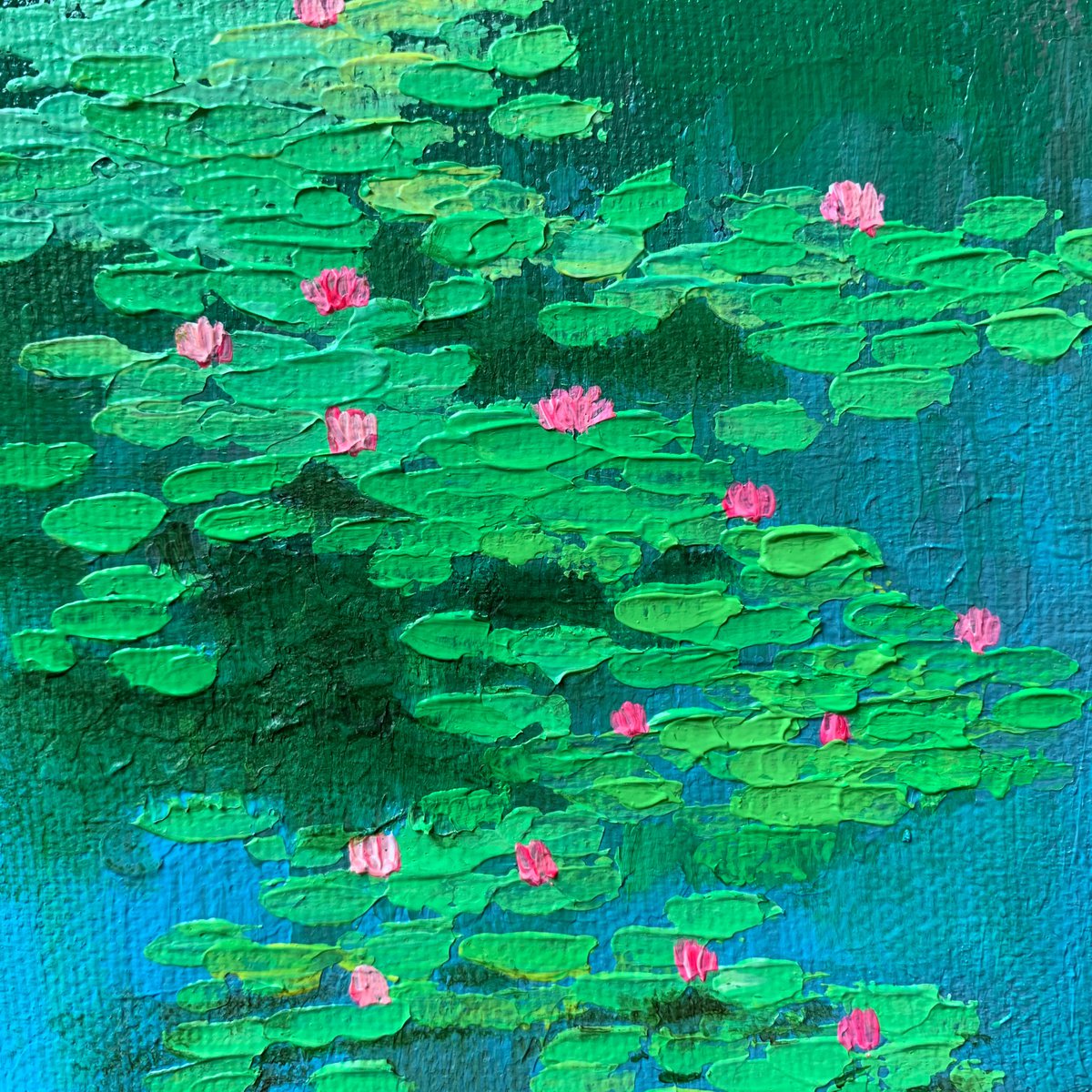Water lilies ! Monet Vibes! Miniature painting ! by Amita Dand