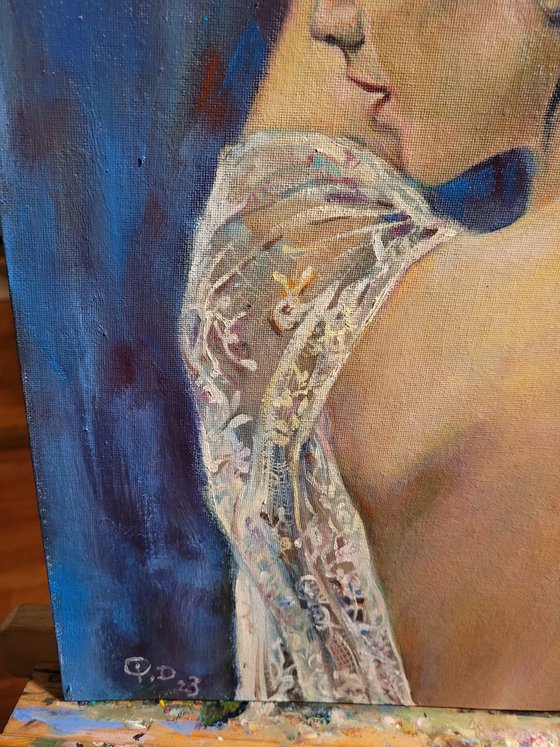 A Dancer, Original Oil painting, Contemporary