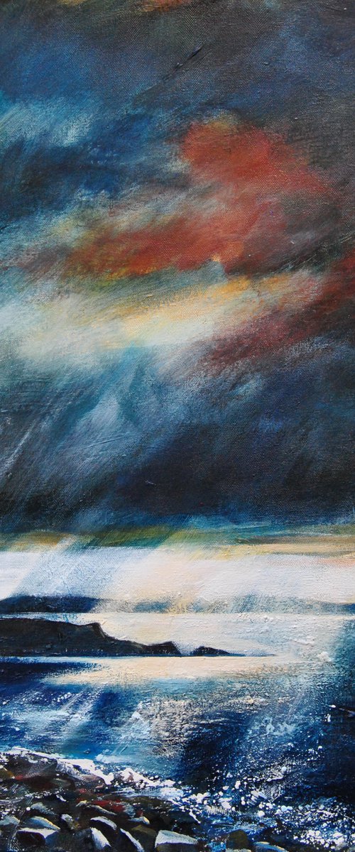 Rain over Loch Snizort by Ian macphie