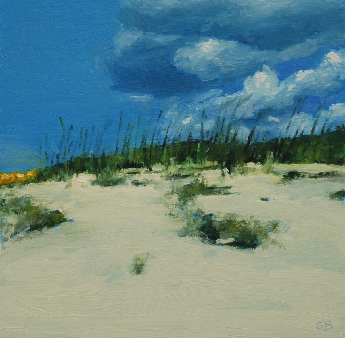 Sand dunes. Oil painting by Stephen Brook Artfinder