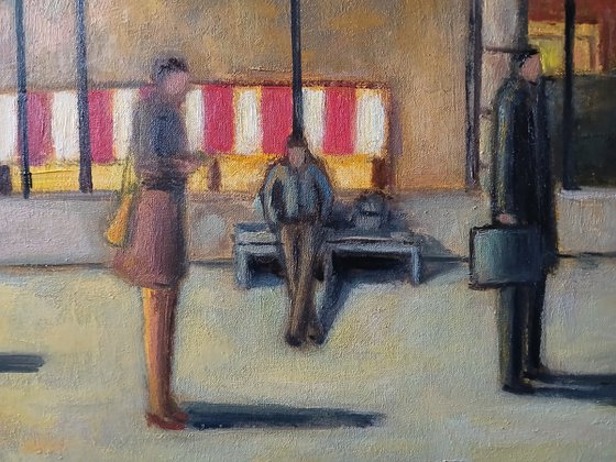 On the platform