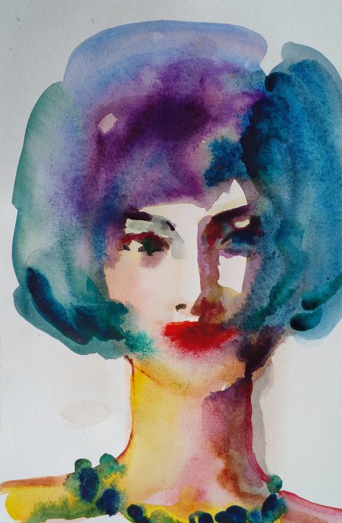 Psycho Portrait 16: the 1960s woman by Oxana Raduga