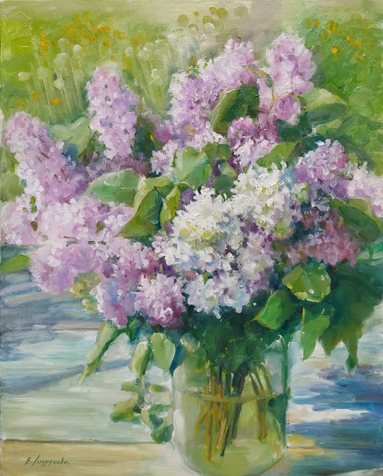 Lilac in a jar