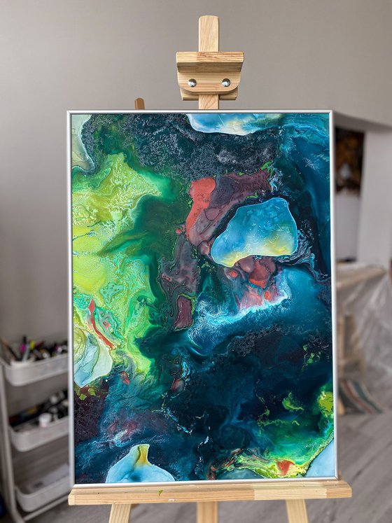 Abstract Jungle Acrylic Art