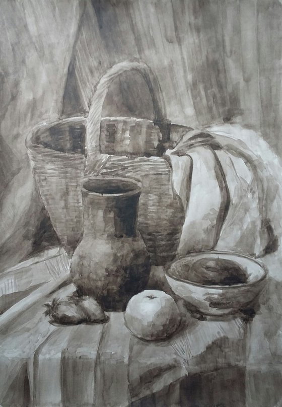Still life with aplle