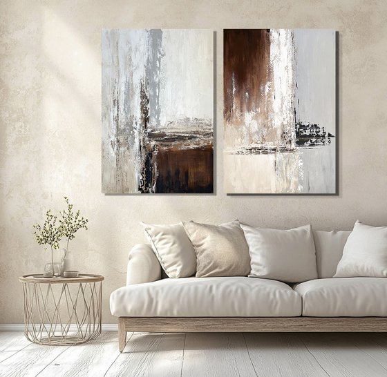 Rhythm of Elements diptych