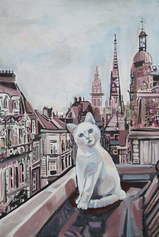 City Cat  / 51 X 35 cm