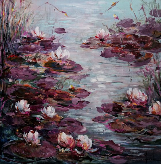 The Purple Lily Pond