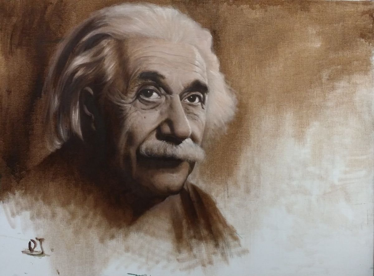 ALBERT EINSTEIN............................ by David Jang