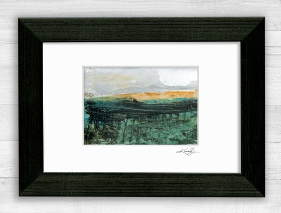 Mystical Land 314 - Small Landscape painting by Kathy Morton Stanion