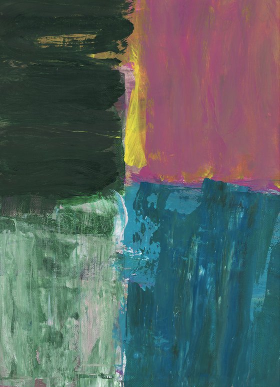 Set of 4 abstract paintings
