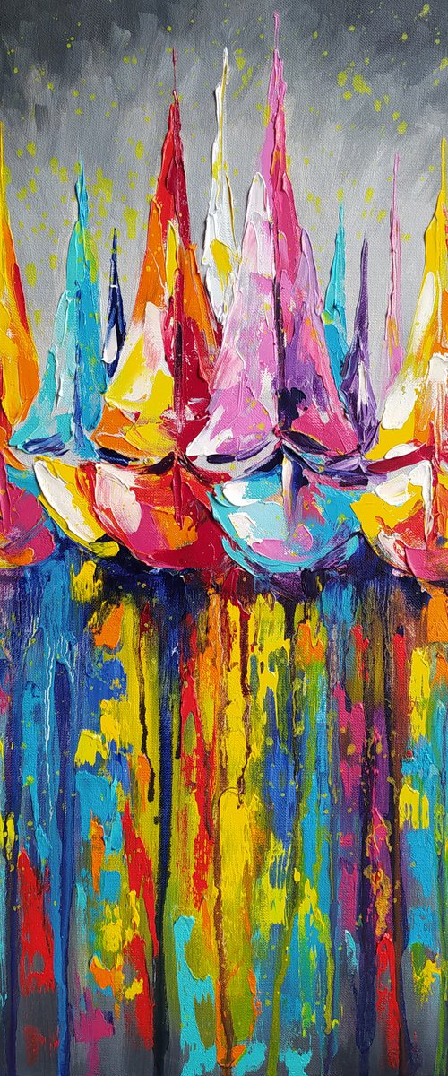 Yacht racing by Anastasia Kozorez