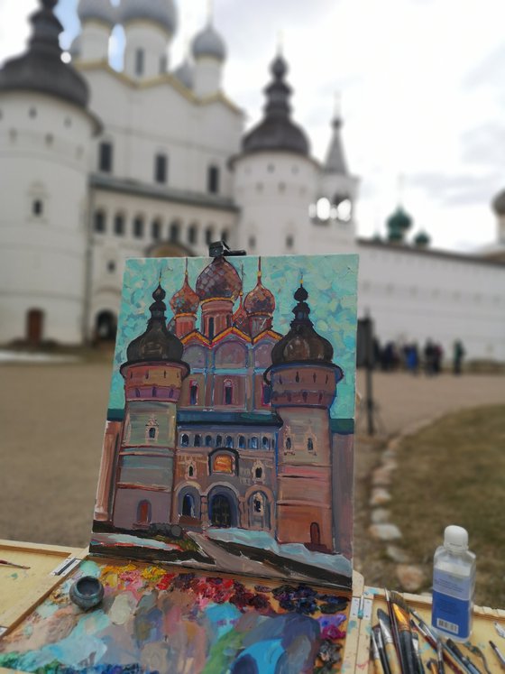 Day in Rostov. Russian province. Painting