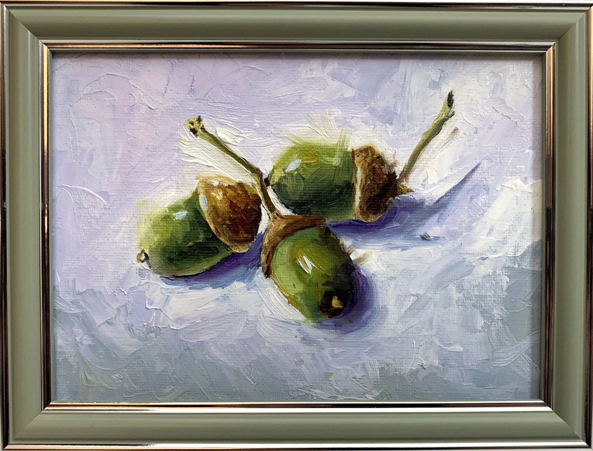 Acorns Trio. By Vita Schagen, 8 X 6, Artwork For Sale On Artfinder