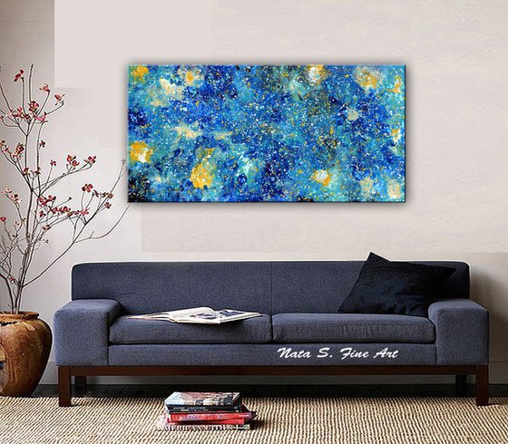 Blue Abstract - Large Abstract Painting