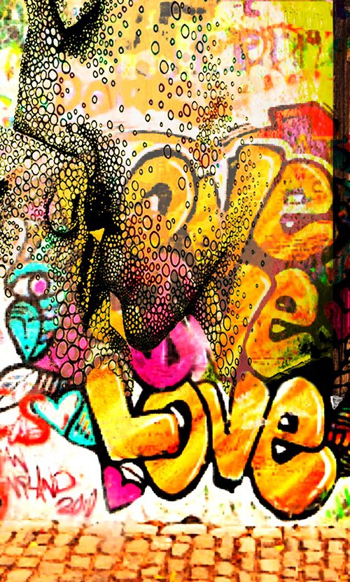 Street Art Love Message by Alex Solodov