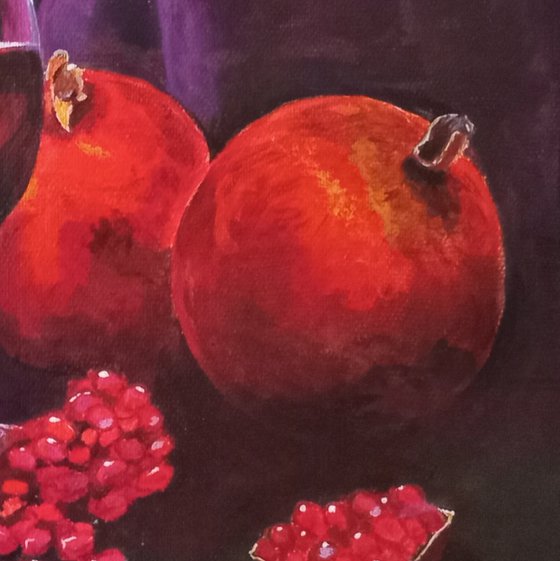 Гранаты и вино