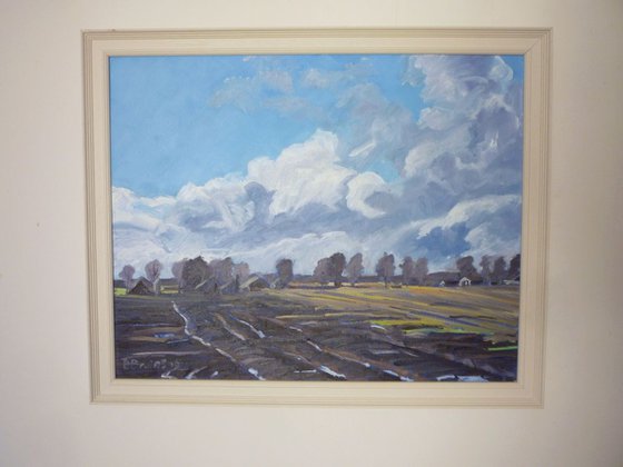 Winter fields at Wijster, Drenthe