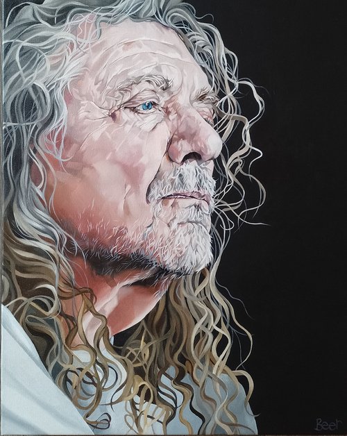 Robert Plant...a study portrait by Jo Beer
