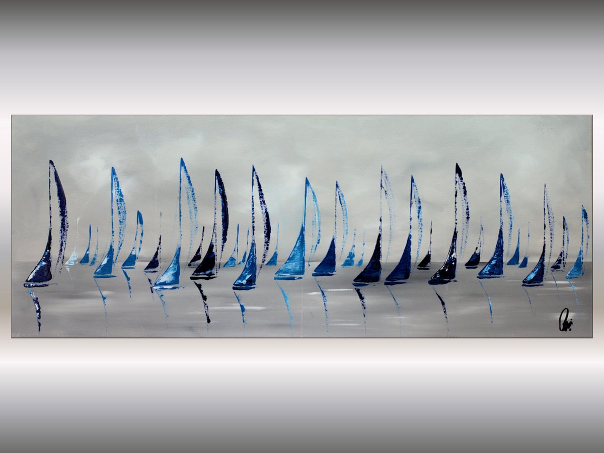  Sail Into Serenity By Edelgard Schroer, 51 X 20, Artwork For Sale On Artfinder