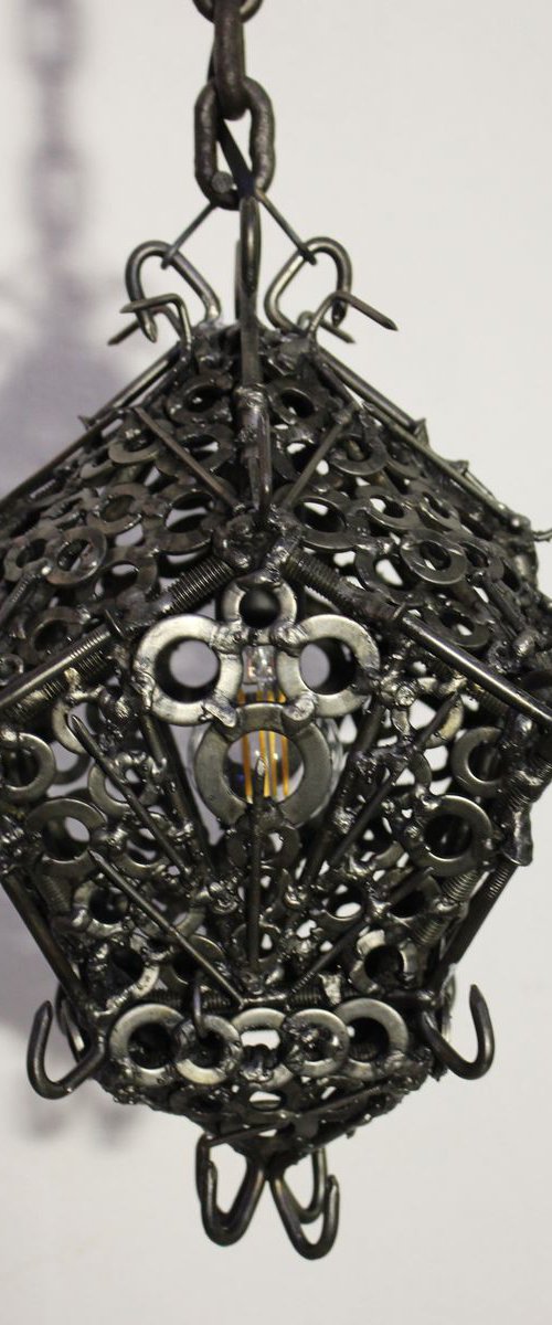 Iron lantern by Jonathan Pradillon
