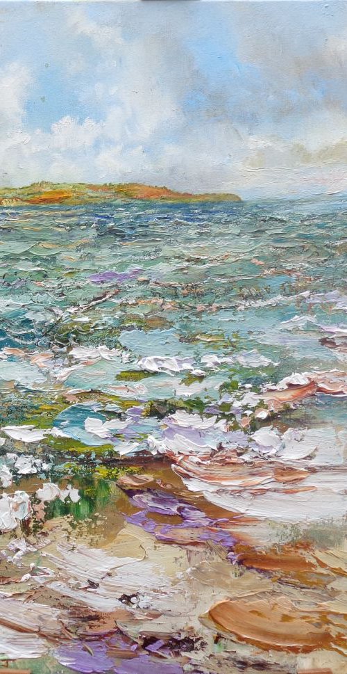 A winters day at the beach by Nathan J Art