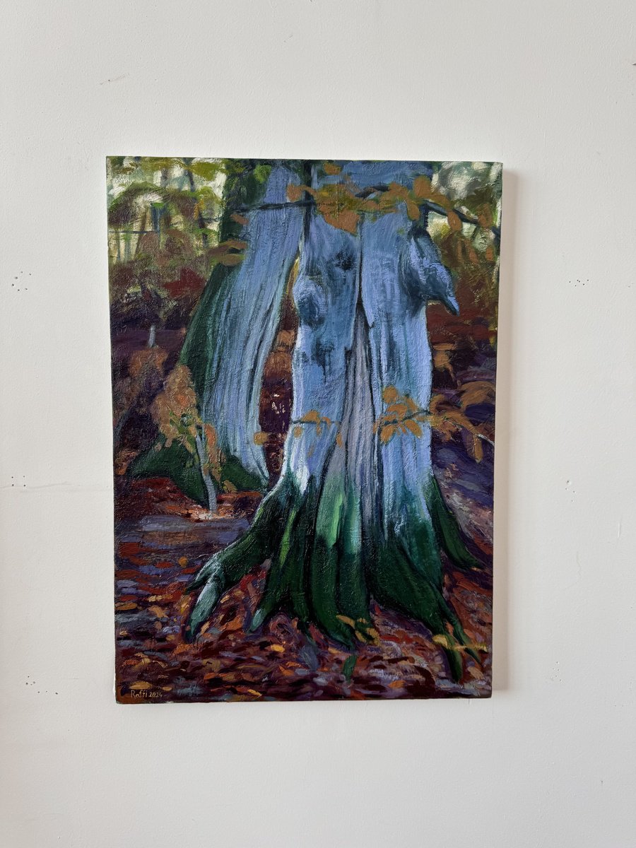 Impressionistic Landscape Oil Painting By Raffi Ghazaryan, 20 X 28",