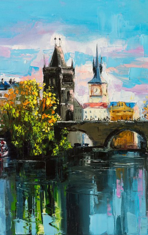 Evening on the bridge by Lana Frey