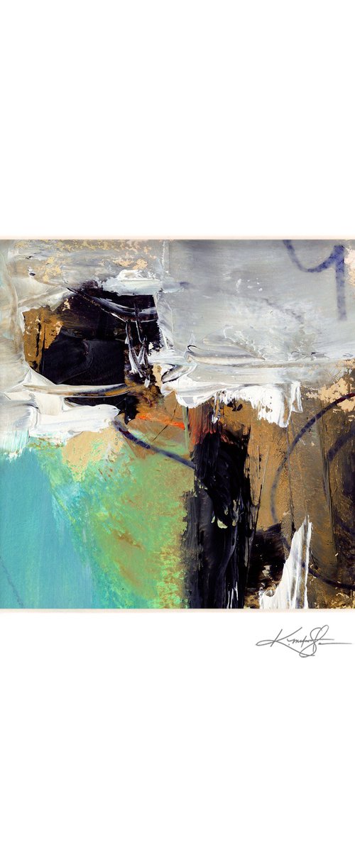 Oil Abstraction 102 - Oil Abstract Painting by Kathy Morton Stanion by Kathy Morton Stanion