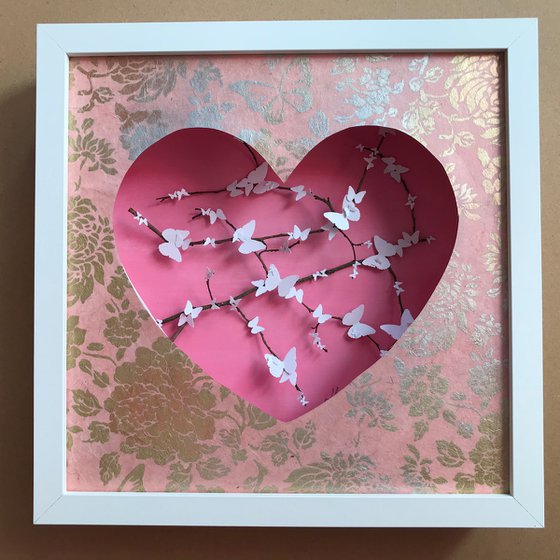 Cherry Blossom Heart (Pink)