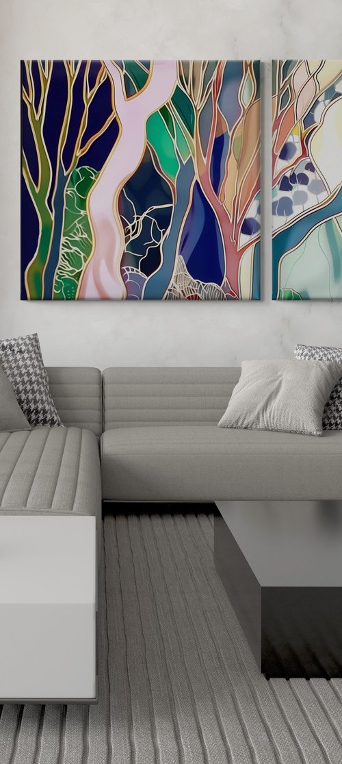 Jazz Style Flowers #11 by V+V Kniazievi