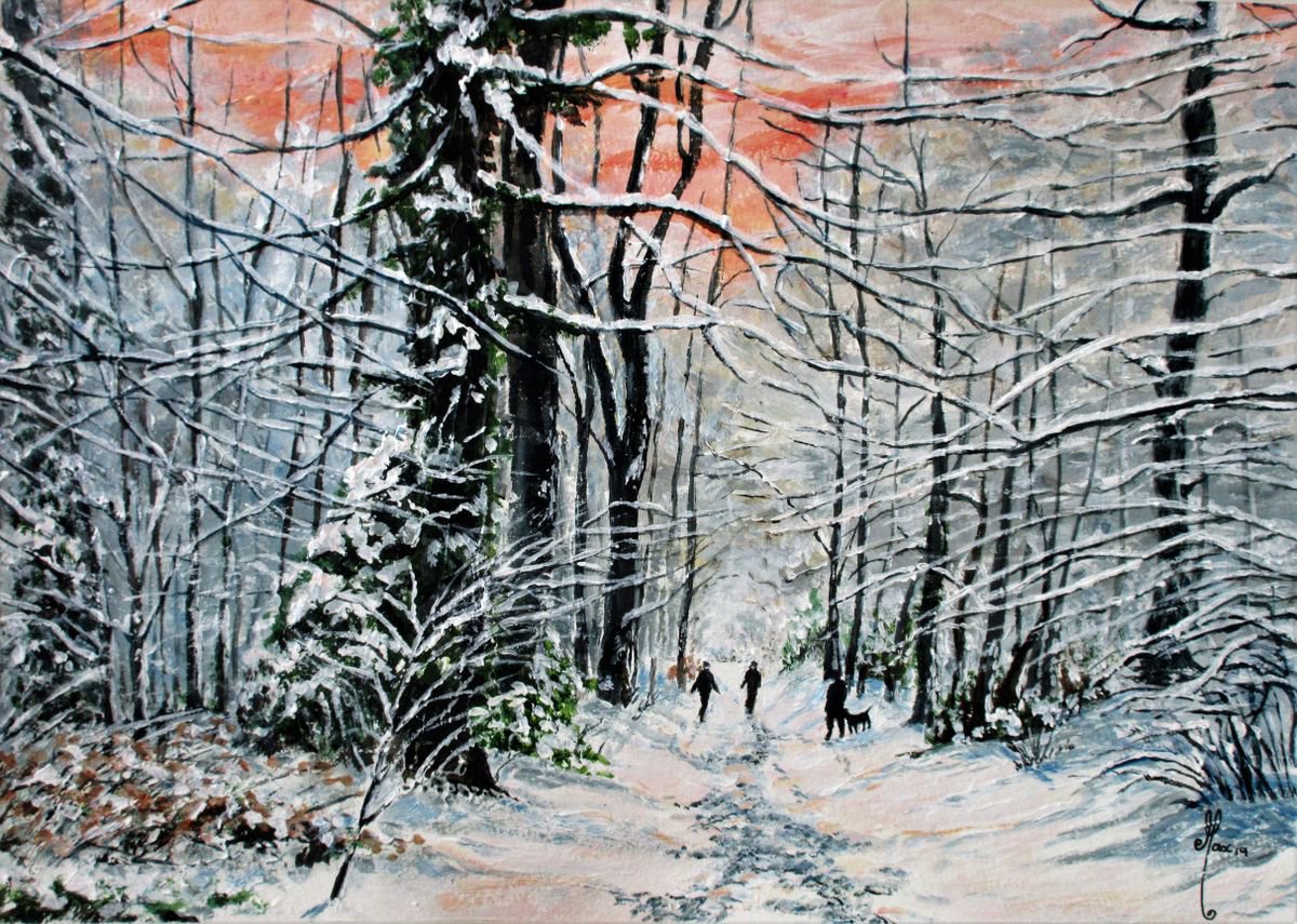 Winter Walk in the Snow by Max Aitken