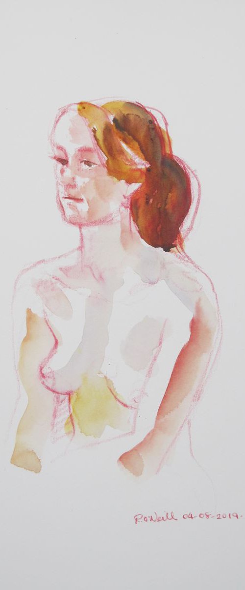 seated female nude by Rory O’Neill