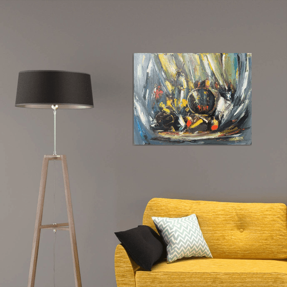 Still Life in Yellow and Grey