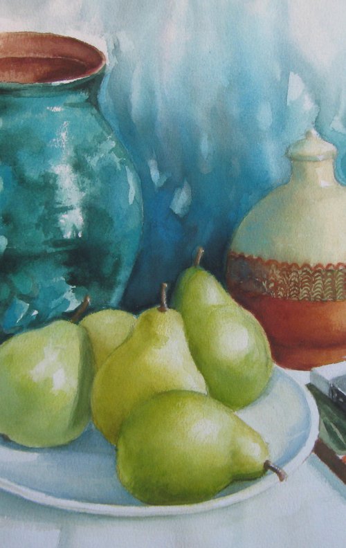 Still life with pears by Elena Oleniuc